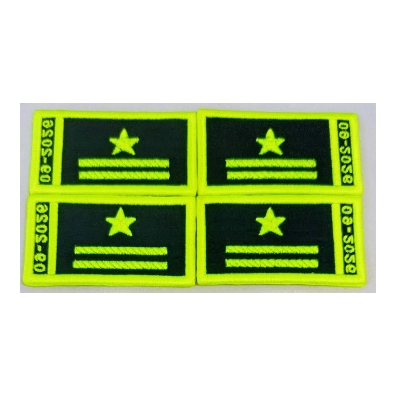 PRESILLA UNIFORME #4 AZUL POLICIA X2